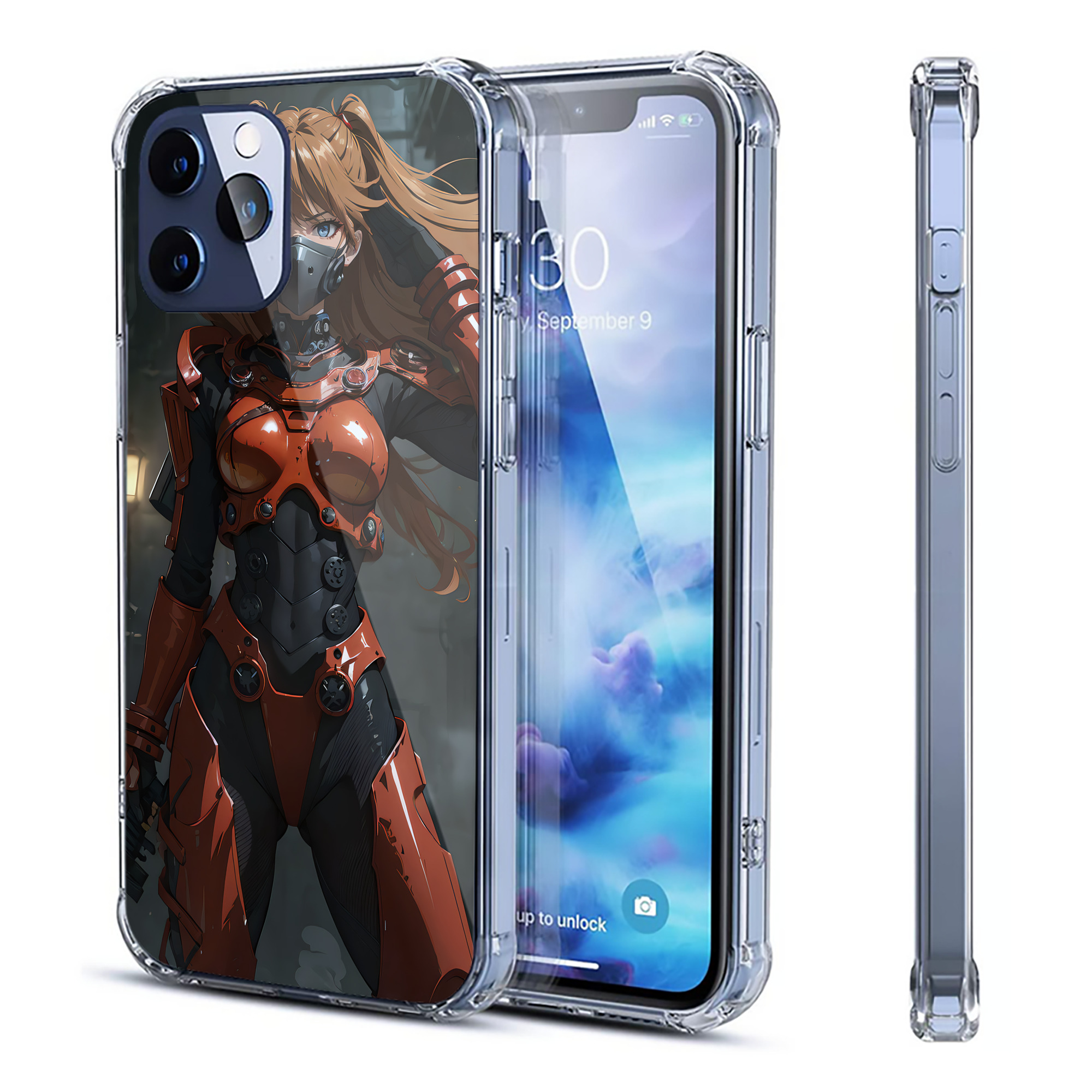 （画像用） EVA 新世紀エヴァンゲリオン 【iPhone 12シリーズ対応】透明スマホケース（クリアソフトケース）